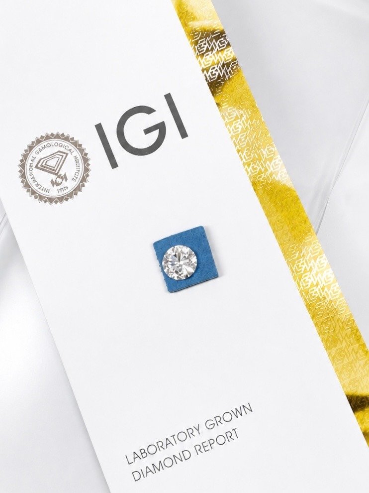 IGI certified lab-grown diamond